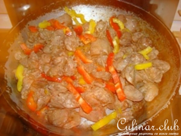 Жареная куриная печенка