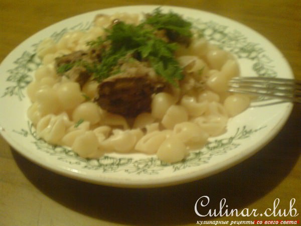 Печень, жаренная с яблоками