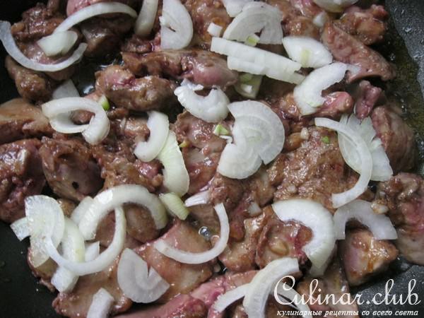 Куриная печень по-восточному