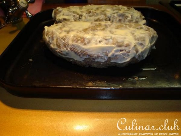 Рулет из куриных потрошков ( бюджетный)