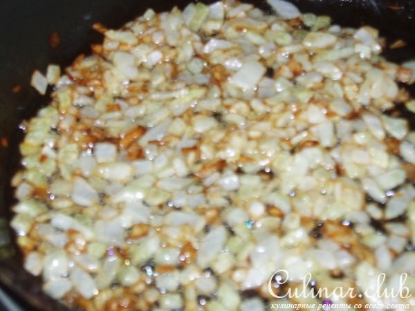 Ризотто с куриной печенью и шампиньонами