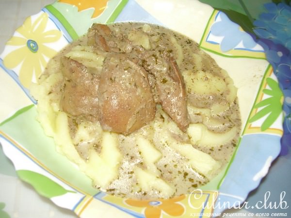 Печень куриная в мультиварке