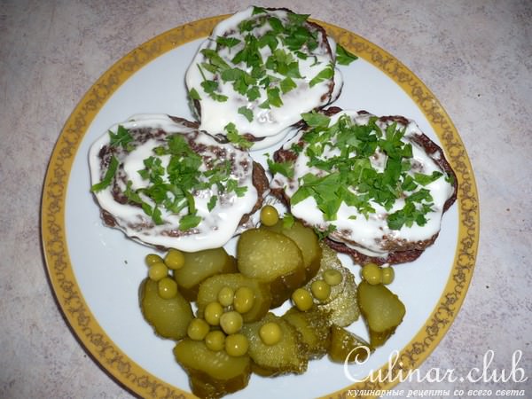 пирожные из печенки