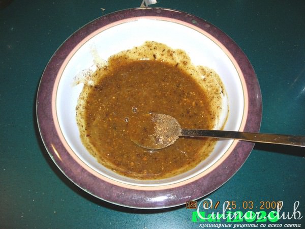 КУРИНАЯ ПЕЧЕНКА В МЕДОВО-ГОРЧИЧНОМ СОУСЕ