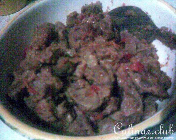 Ленивый пирог с кабачками и куриными потрошками (из серии "фальшивый пирог")