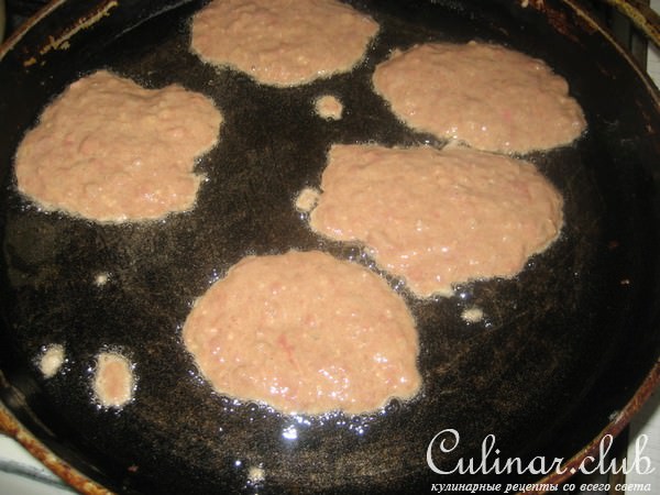 Оладьи из печени (вариант)