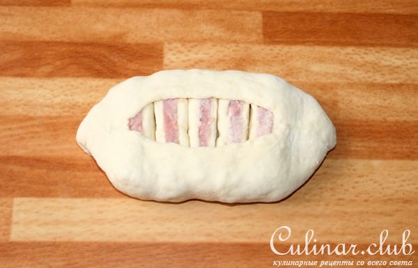 Булочки с ветчиной и сыром
