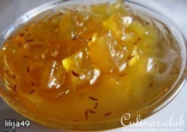 Пряное варенье из арбузных корок