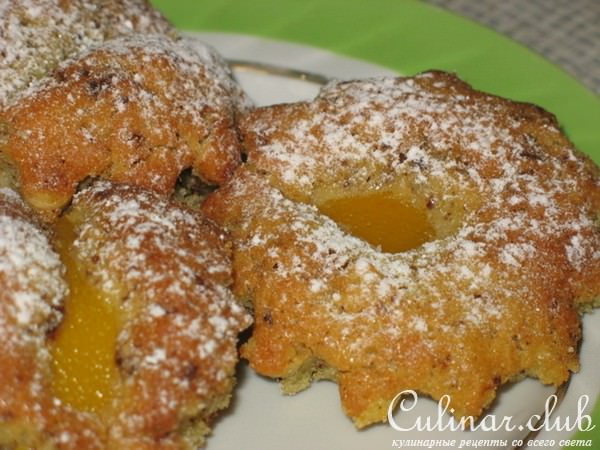 КЕКСЫ С ПЕРСИКАМИ