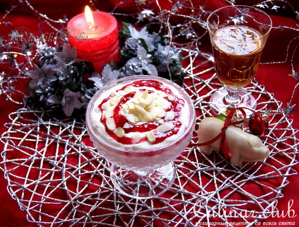 Riskrem (Рождественский рисовый десерт, норвежская кухня )