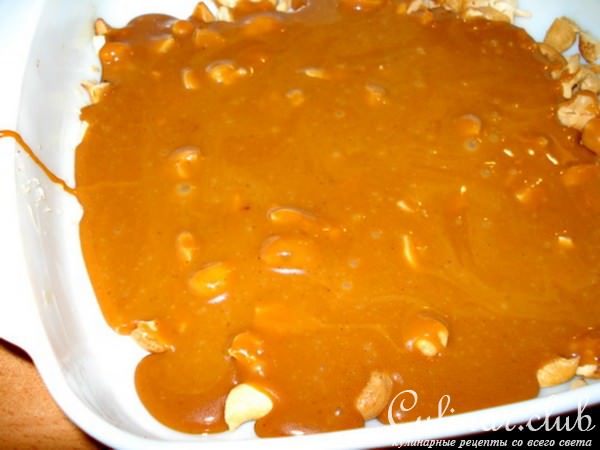 Кофейные ириски с орехами и шоколадом