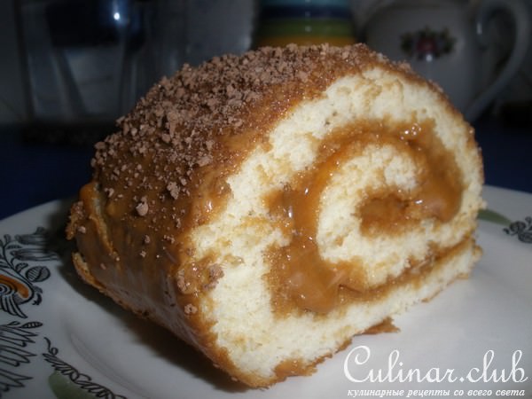 Рулет бисквитный(мой вариант) 