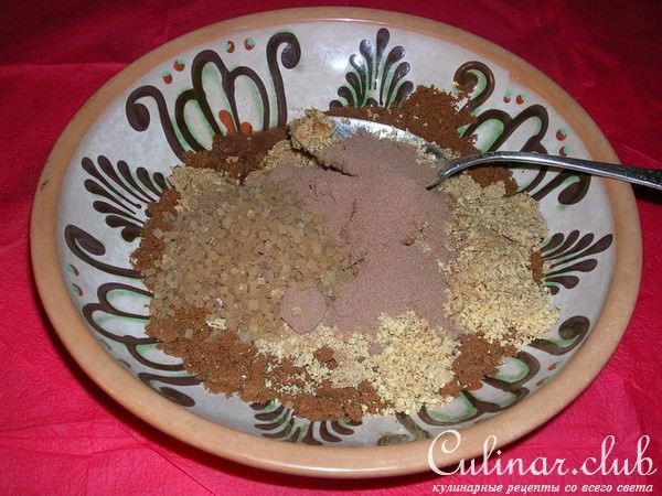 шоколадный торт с кофейными куличиками из мороженного