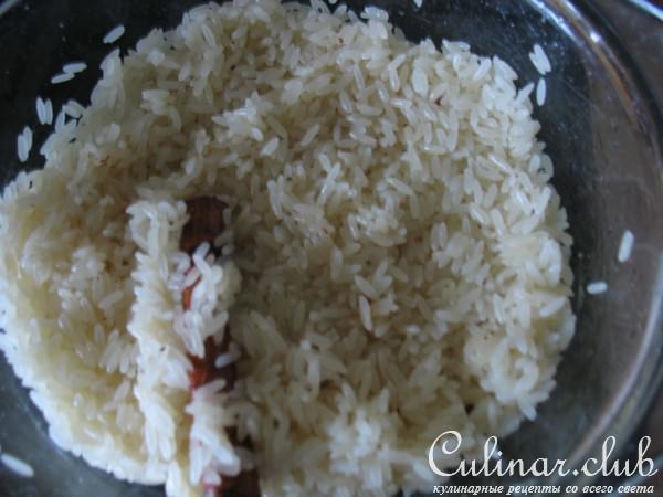 Сладкий рис с шафраном. 