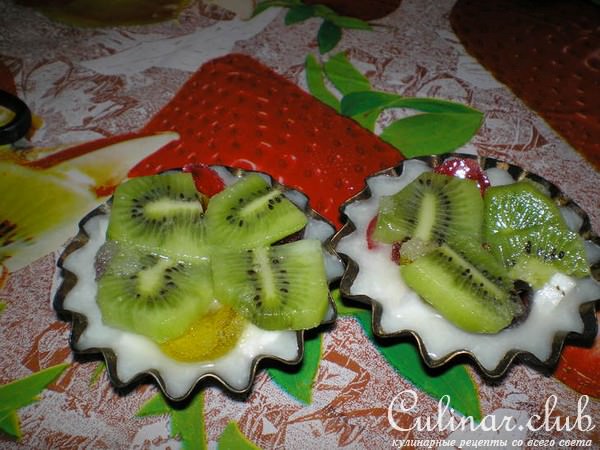 Кокос с киви в карамели