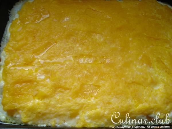 Тыквенная запеканка с творогом и рисом