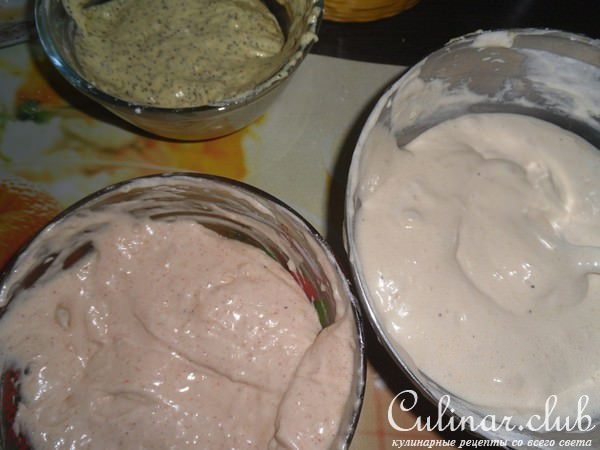 Башенки из печенья, сливочного крема и маракуйевого соуса "Pour tous mes amis!"