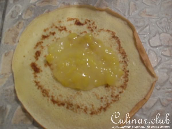 Crpes (блинчики) с начинкой из пепино 