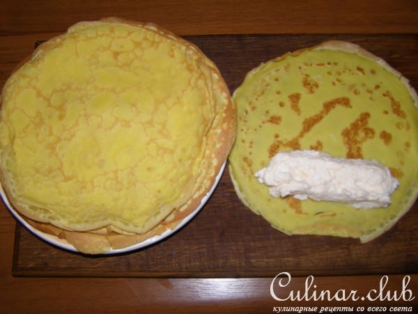 Блины с творогом и абрикосами(вариант)