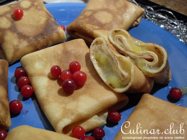 Crpes (блинчики) с начинкой из пепино 