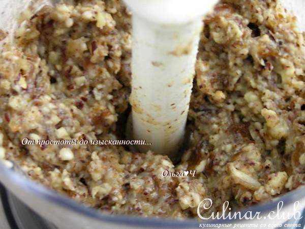 Конфеты из фиников с лесными орехами