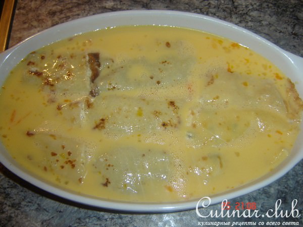 Запечёные блинчики с творогом, фундуком и изюмом