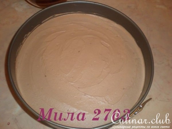 Сырно-шоколадный торт