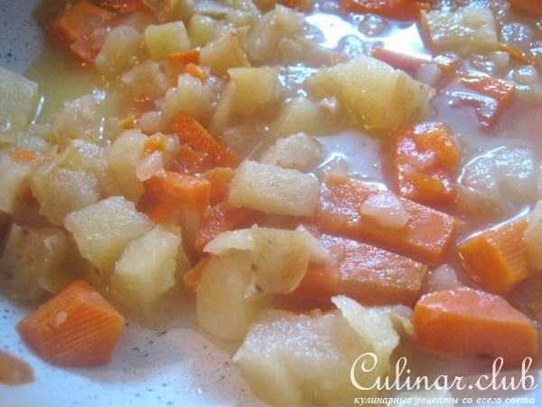 Морковный суп-пюре с яблоками к посту
