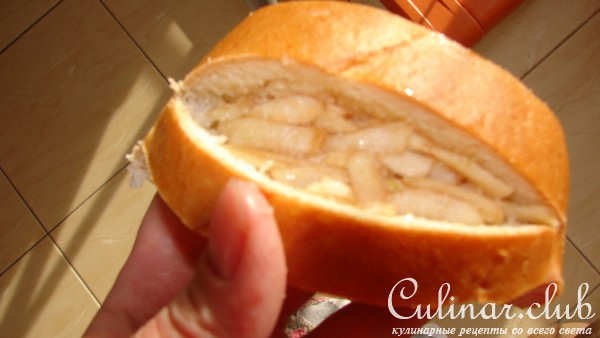 Гренки а-ля пирожки с яблоками