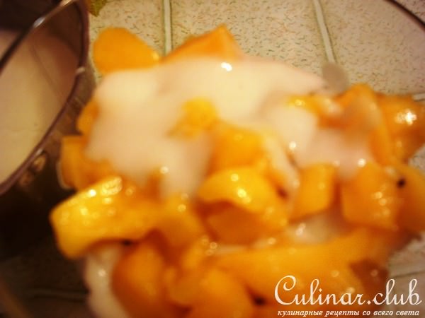 Кокосовый заварной крем с фруктами. Для Эллочки!