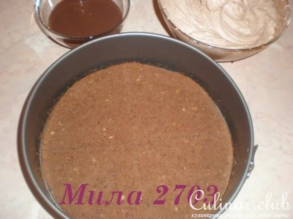 Сырно-шоколадный торт