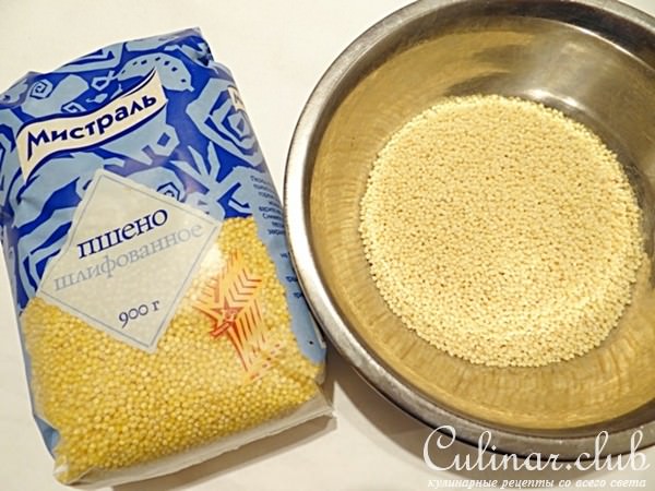 Шоколадно-пшенный пирог с черносливом без яиц и муки