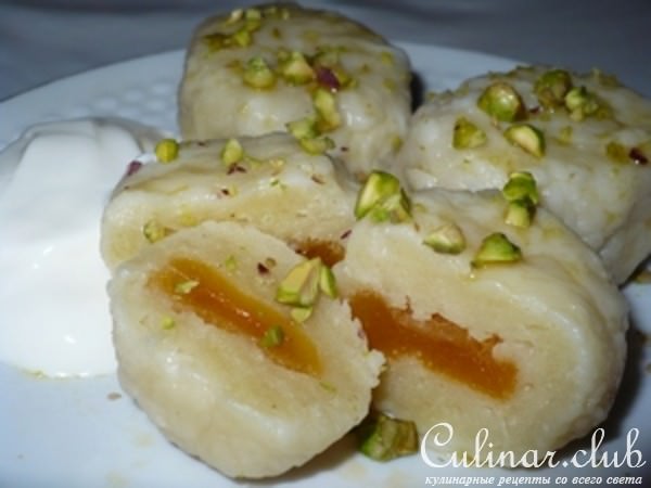 Творожные крокеты с курагой