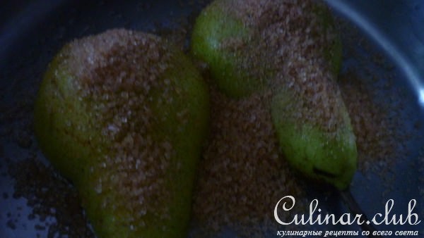 Груши в орехах с сырным кремом