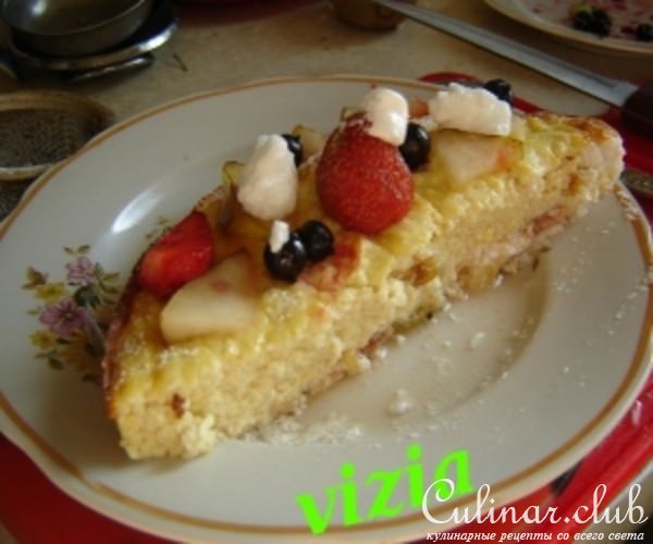 Творожное суфле с ягодами и фруктами