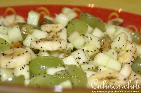 Фруктовый салат с маком
