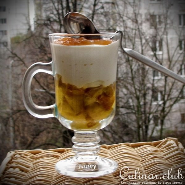 Творожный десерт с грушей и конфитюром DARBO