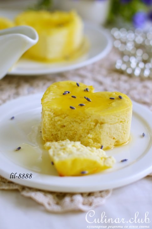 Мини запеканки с медом, лавандой и лимоном.
