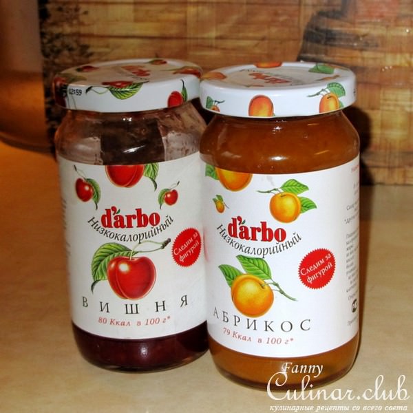 Творожный десерт с грушей и конфитюром DARBO