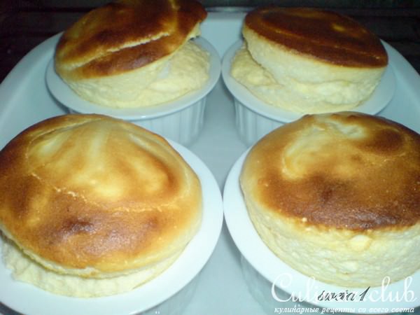 Творожное суфле с нежной лимонной ноткой
