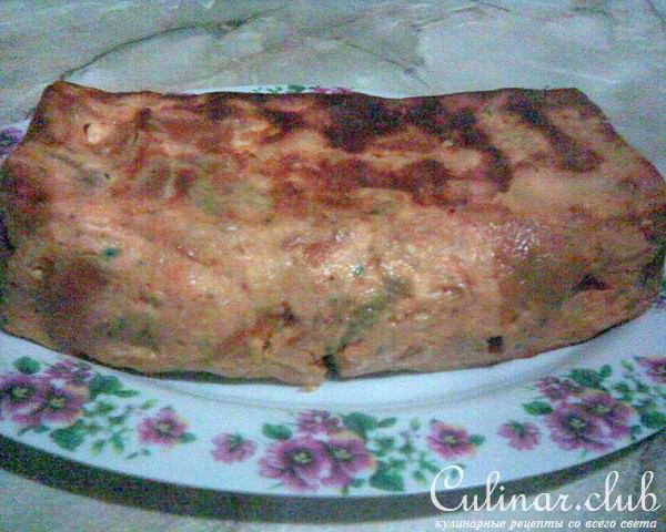 Творожная запеканка с итальянскими разноцветными ракушками и карамельным пуддингом