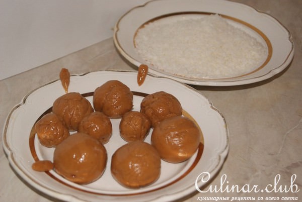 Конфеты Кокосовые шарики (beijinho de coco)