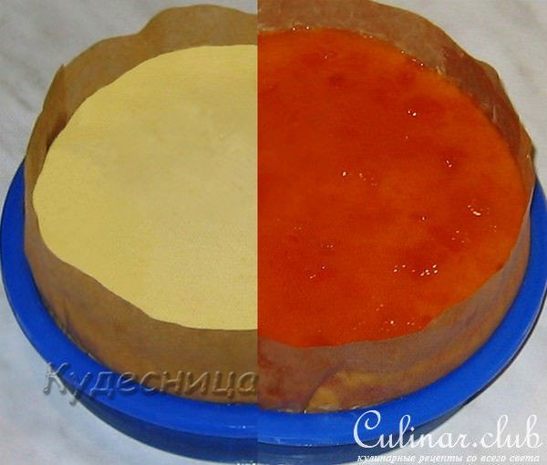 Чизкейк с курагой и абрикосвым джемом (Тест-драйв)