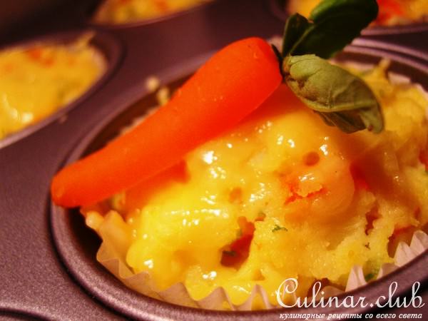 Картофельное пюре с морковкой и сыром 