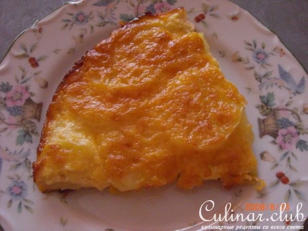 картошка, запеченная с сыром, упрощенный вариант приготовления.