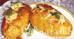 Запеченная картошка с сыром