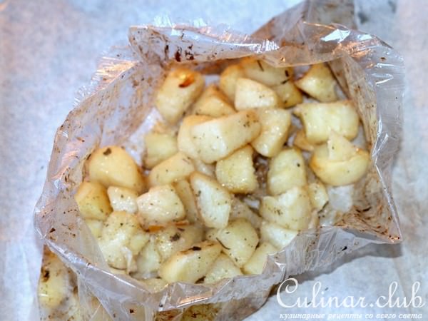 Картофель, запеченный с шалфеем и лимоном