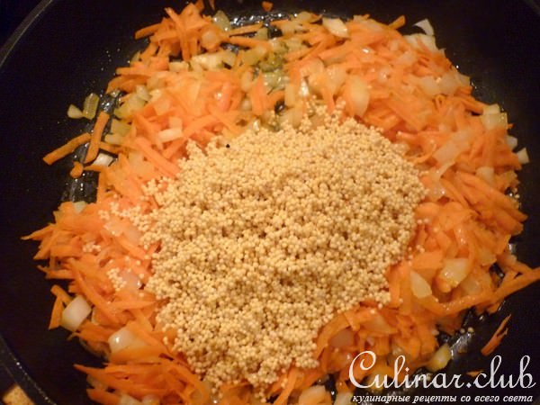 Пшенная каша на гарнир с наггетсами из мяса цыплёнка "Золотой Петушок"