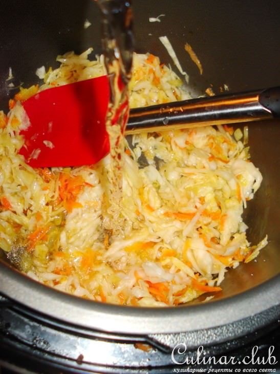 Каша пшенная с квашеной капустой