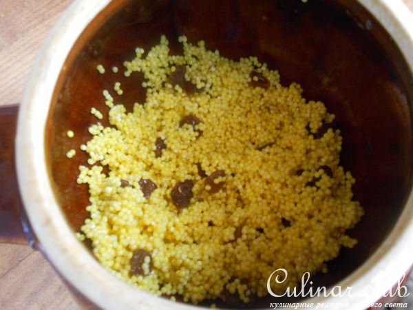 Каша боярская (из пшена с изюмом)